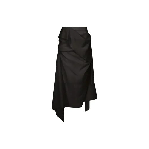 ISSEY MIYAKE Casual Long Skirts Women's Black