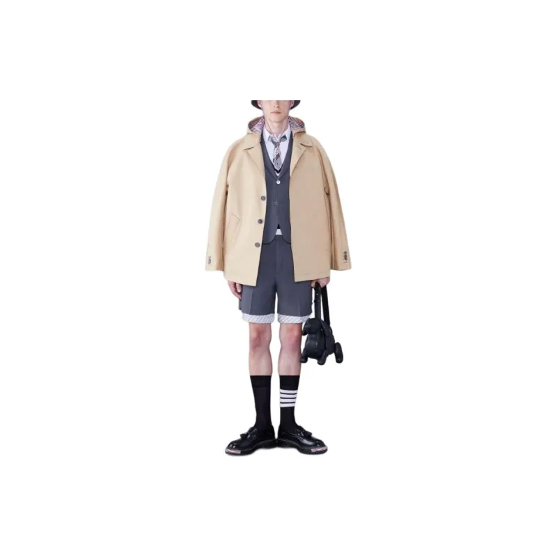 THOM BROWNE 4 Bar Striped Single Breasted Jacket-1