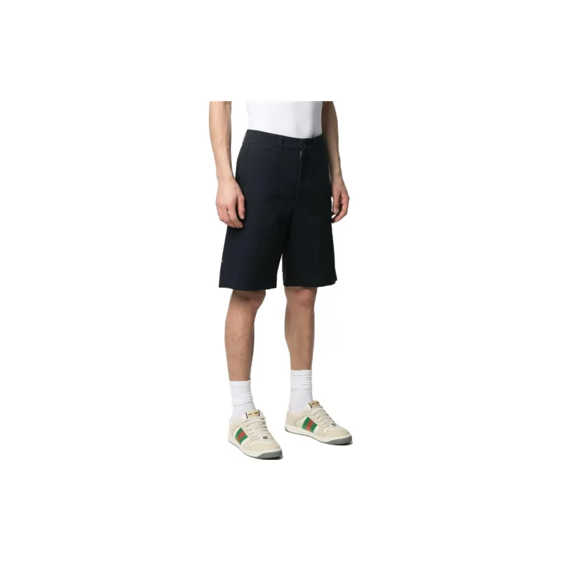 GUCCI Logo Back Chino Shorts-3