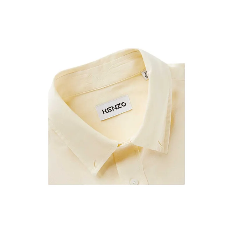 KENZO Classic Tiger Head Shirts Men Yellow-4