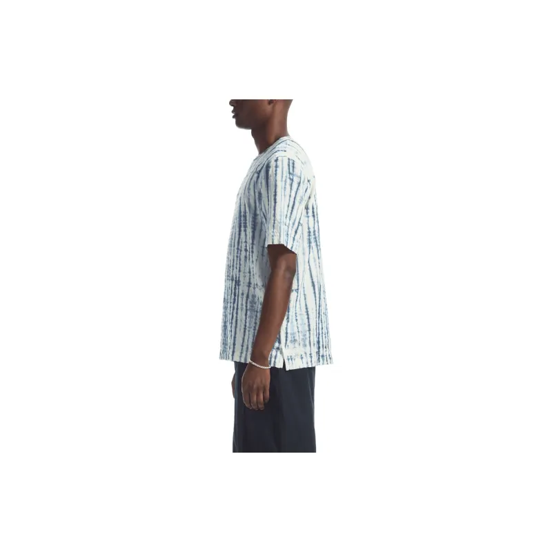COS x TABATA SHIBORI T-Shirt Men's White/Blue-3