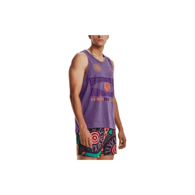 Under Armour Tank Tops Men's Purple-4