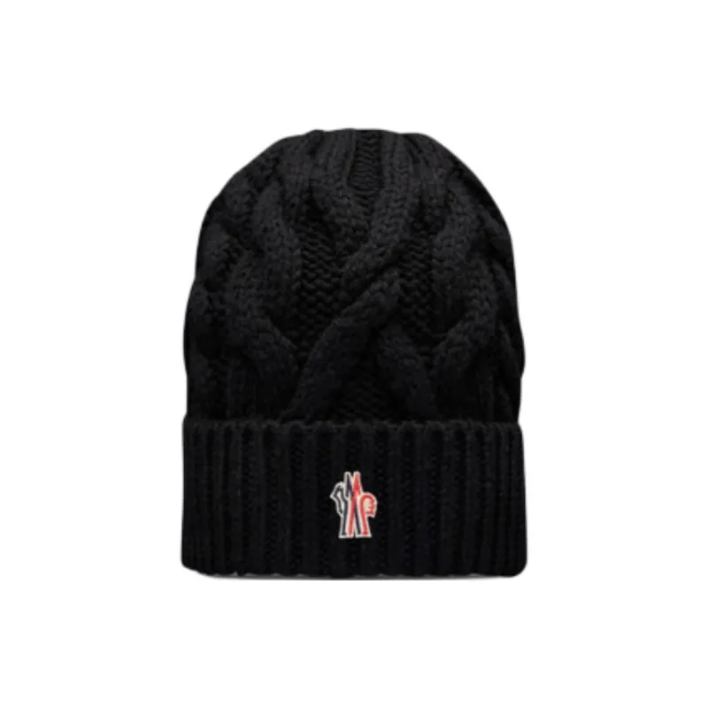 Moncler Logo Embroidered Knitted Beanie-0