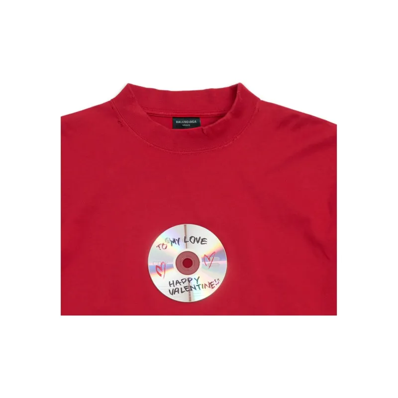 Balenciaga T Shirts Unisex Red-2