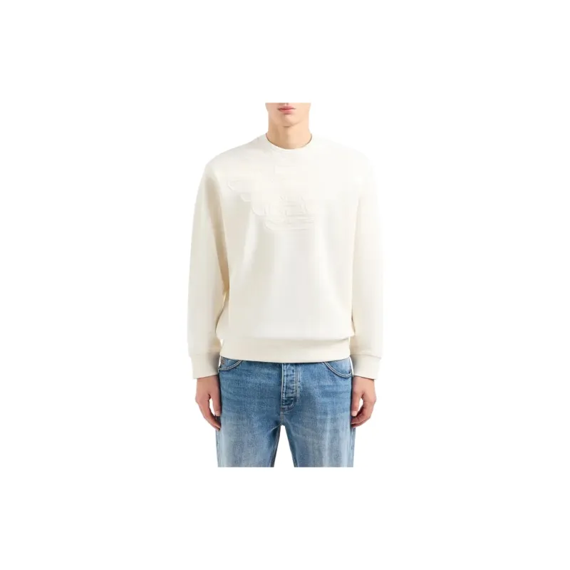 EMPORIO ARMANI Eagle embossed Sweatshirt-6