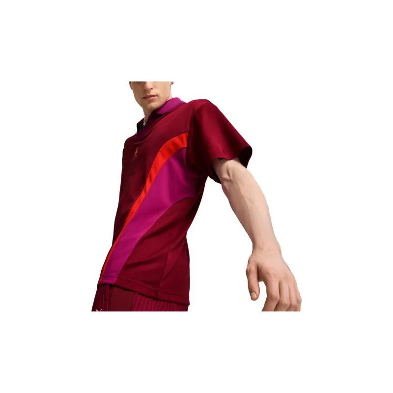 PUMA Graphic SS24 Polo Shirt Men's Red-4