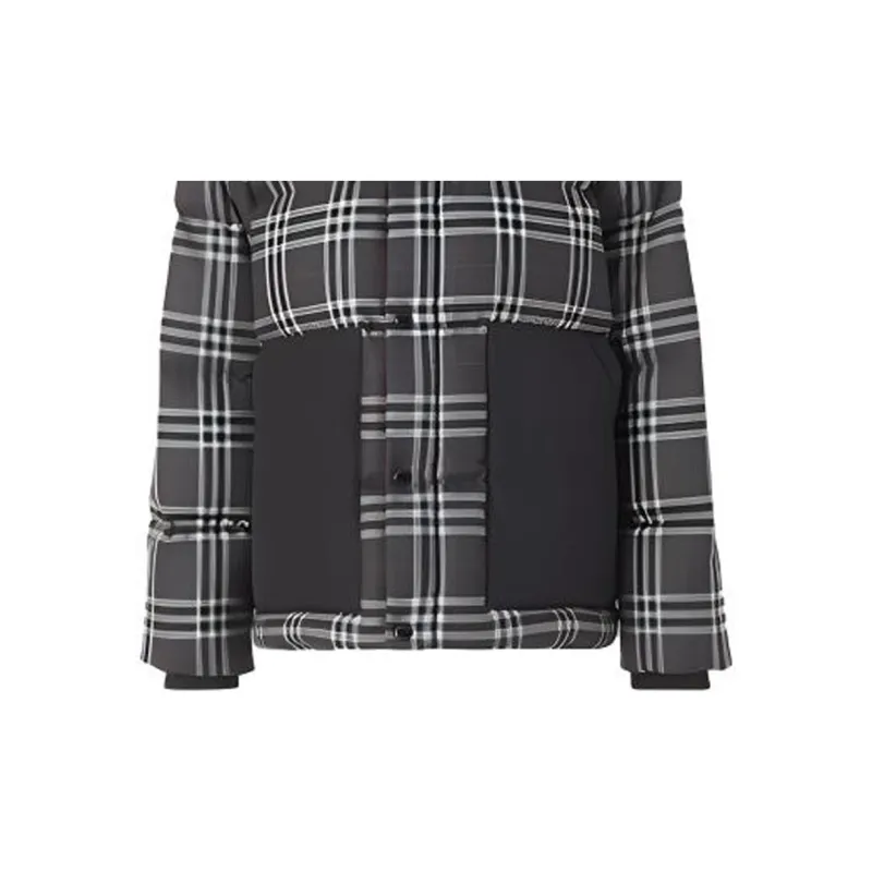 Burberry Check Down Filled Wool Jacket-5