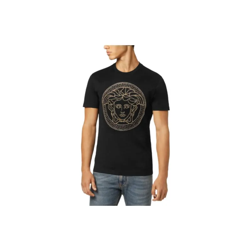 VERSACE Medusa Head Cotton T shirt-1