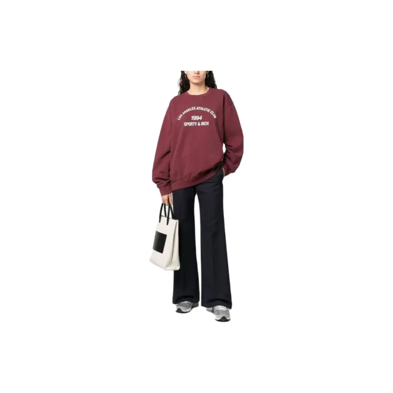 SPORTY & RICH Sweatshirts Unisex Red-1