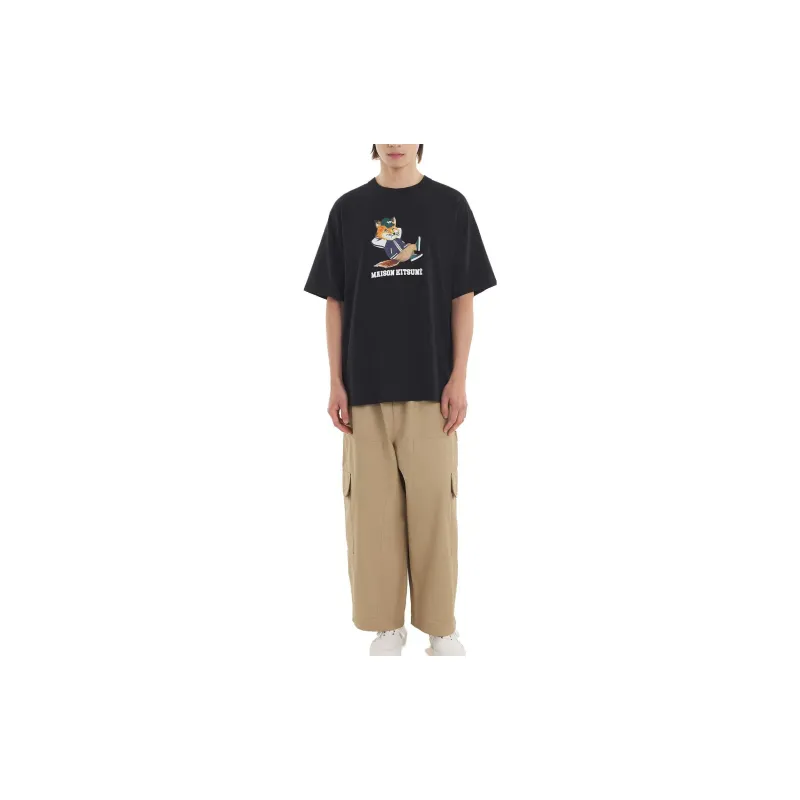 Maison Kitsune T Shirts Men Black-2