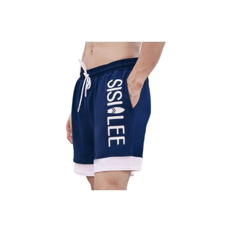 SISII LEE Swimming Shorts Men Dark Blue-2