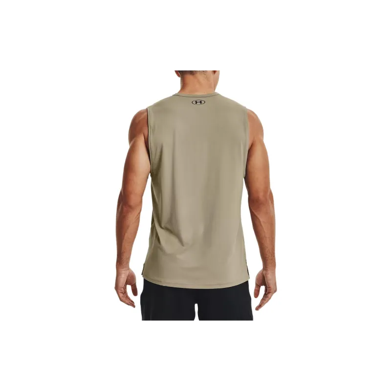 Under Armour RUSH Tank Top Men's Beige-4