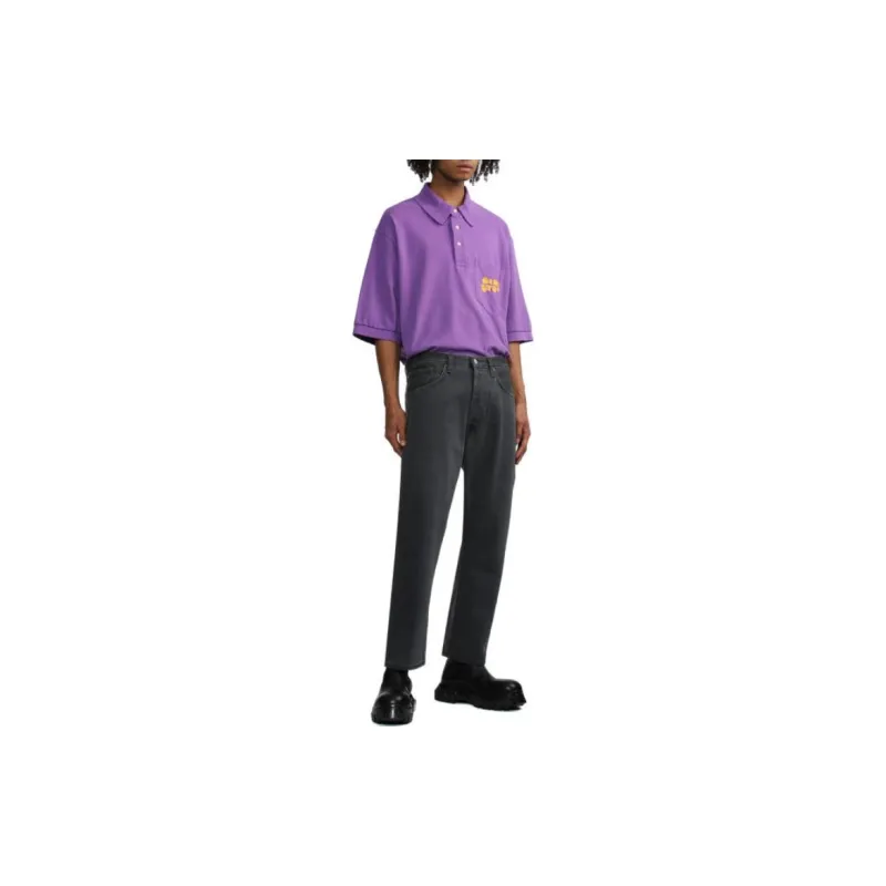 Acne Studios Polo Shirts Men Purple-2