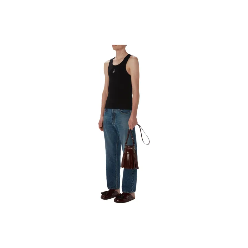 JW Anderson Cropped Straight leg Denim Trousers-3