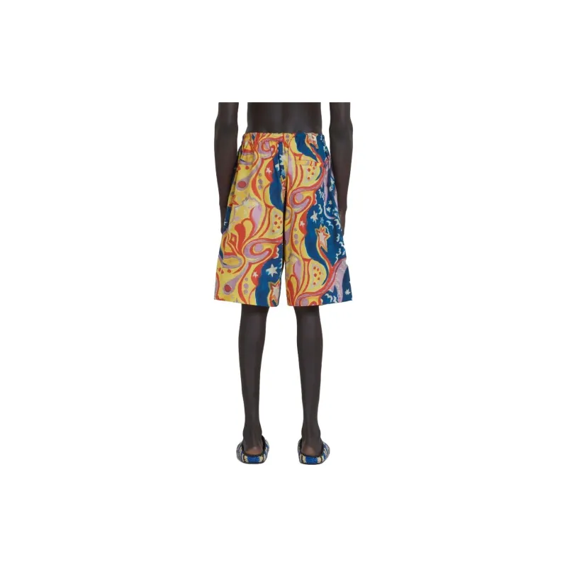 MARNI X No Vacancy Inn Poplin Shorts-2