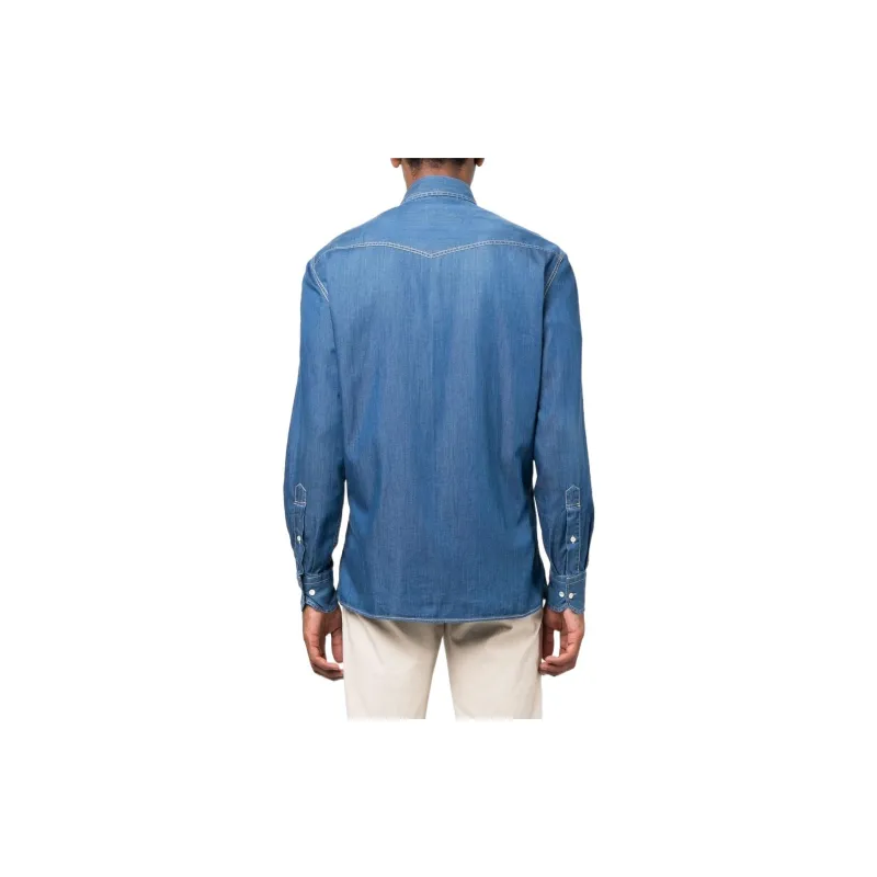 Brunello Cucinelli Buttoned Long Sleeved Shirt-2