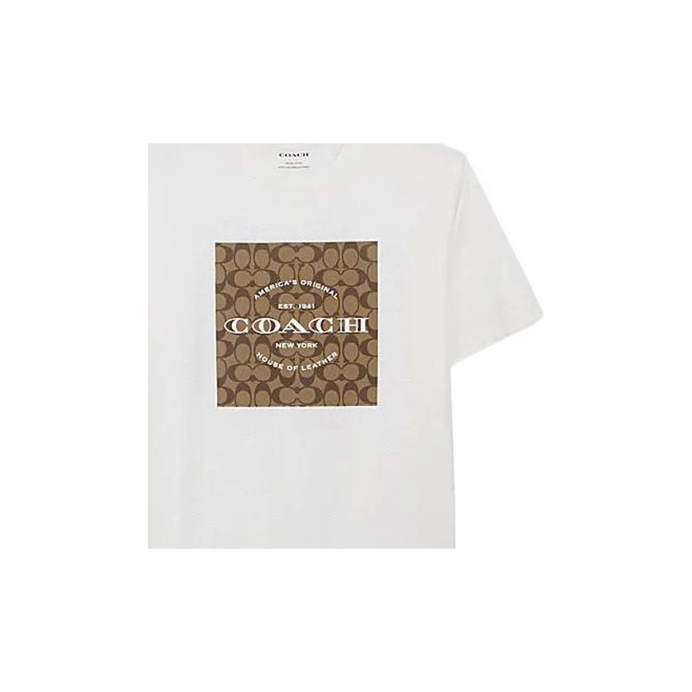 美品 COACH コーチ ホワイト オシャレ Tシャツ 男女兼用
