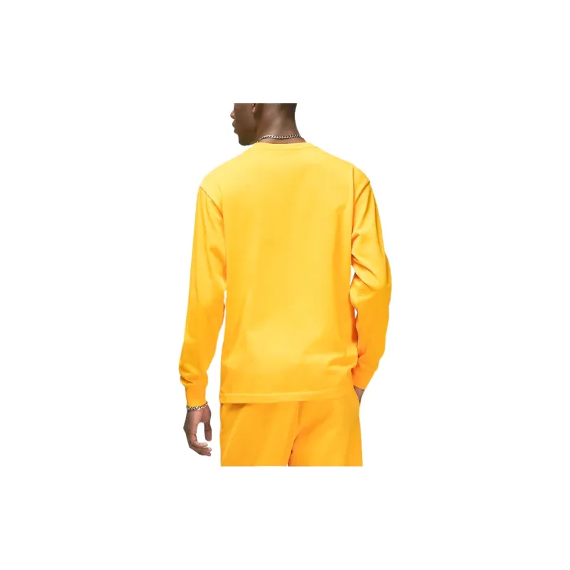Jordan Wordmark T Shirts Men Yellow-4