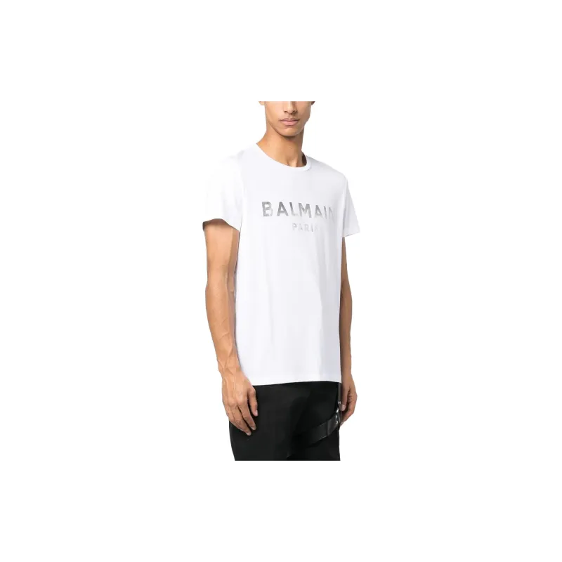 BALMAIN T Shirts Men White-3