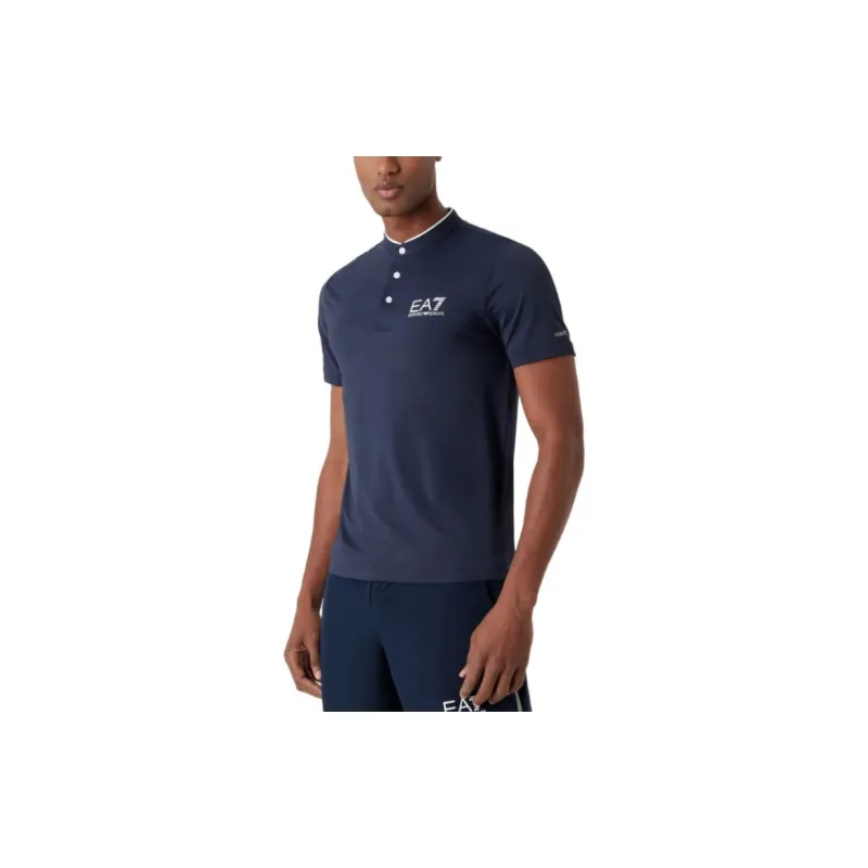 EMPORIO ARMANI EA7 FW23 Polo Shirt Men's Navy-3