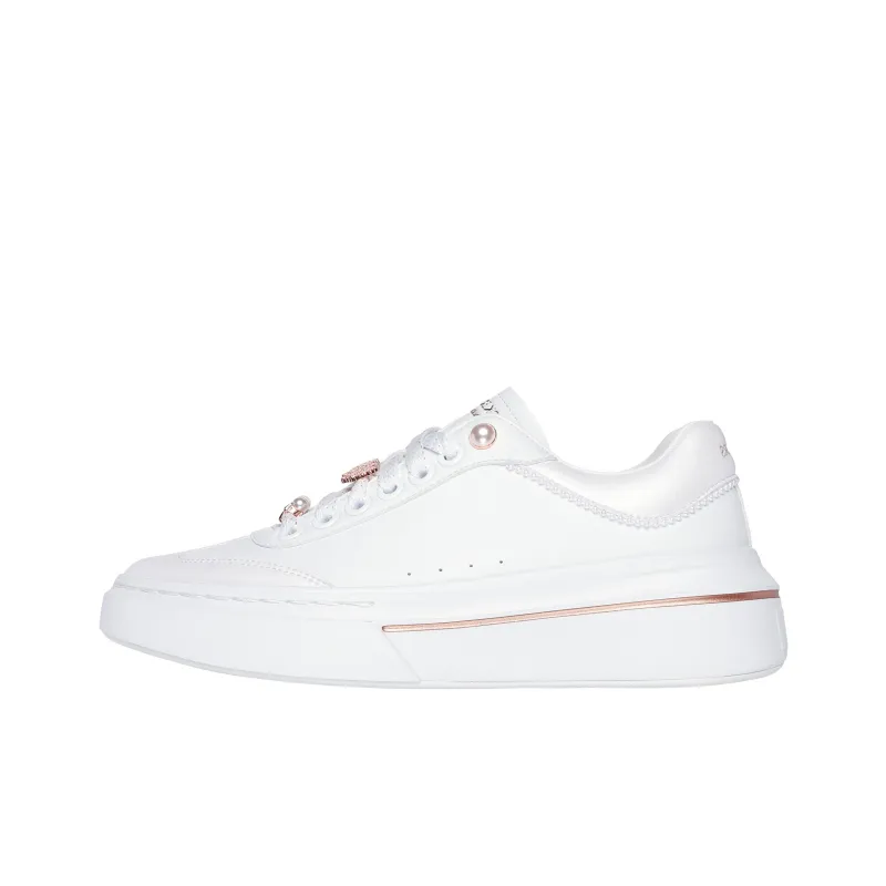 Skechers Cordova Classic Anti-Slip Wear-Resistant Low-Top Skateboard Shoes Women's White-0