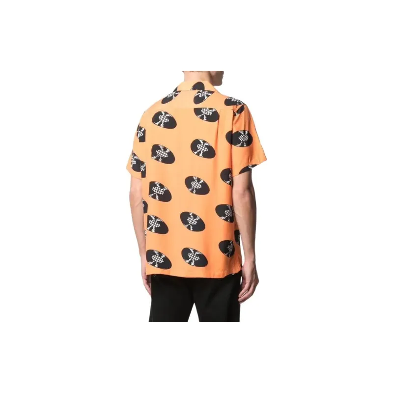 Vans x Wacko Maria Hawaiian Woven Shirt Shirt Men's Orange-3