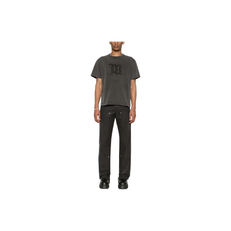 Misbhv Stud-embellished Faded T-shirt-1