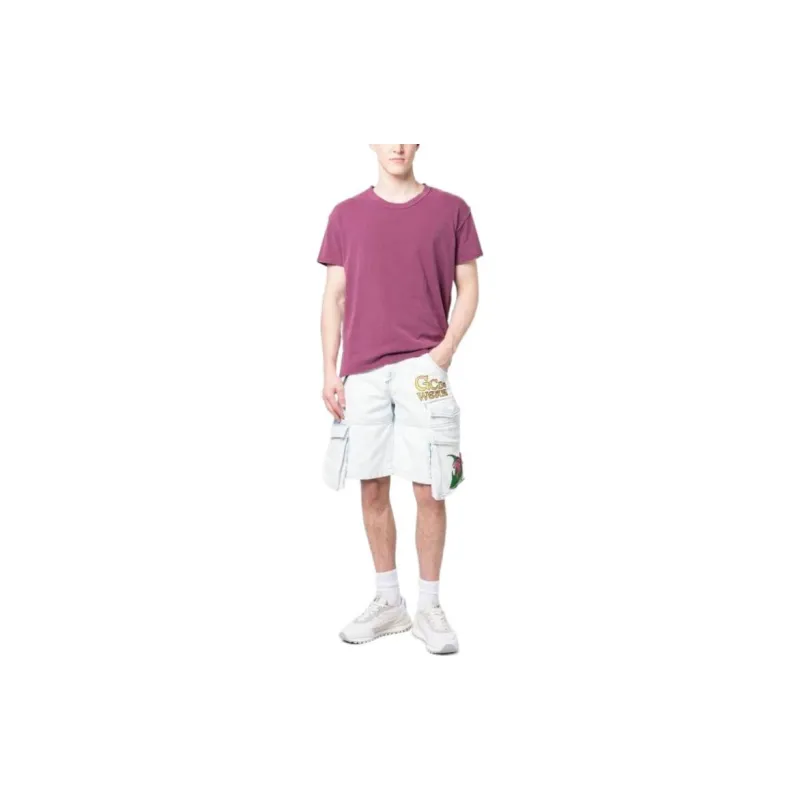 GCDS Embroidered Ultracargo Bermuda Shorts-1