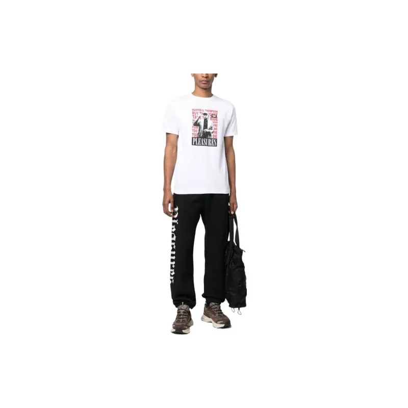 PLEASURES Knitted Sweatpants Men Black-1