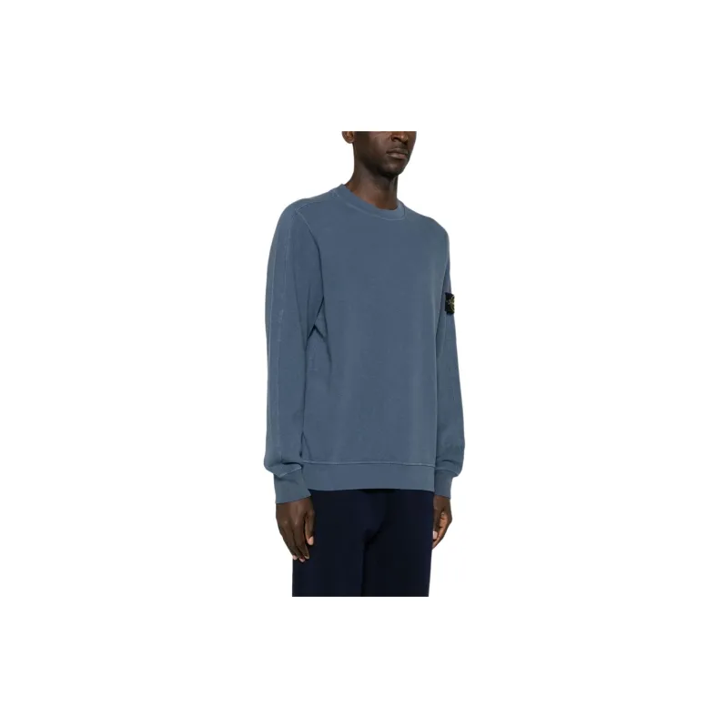 STONE ISLAND Logo Patch Crewneck Sweatshirt-4