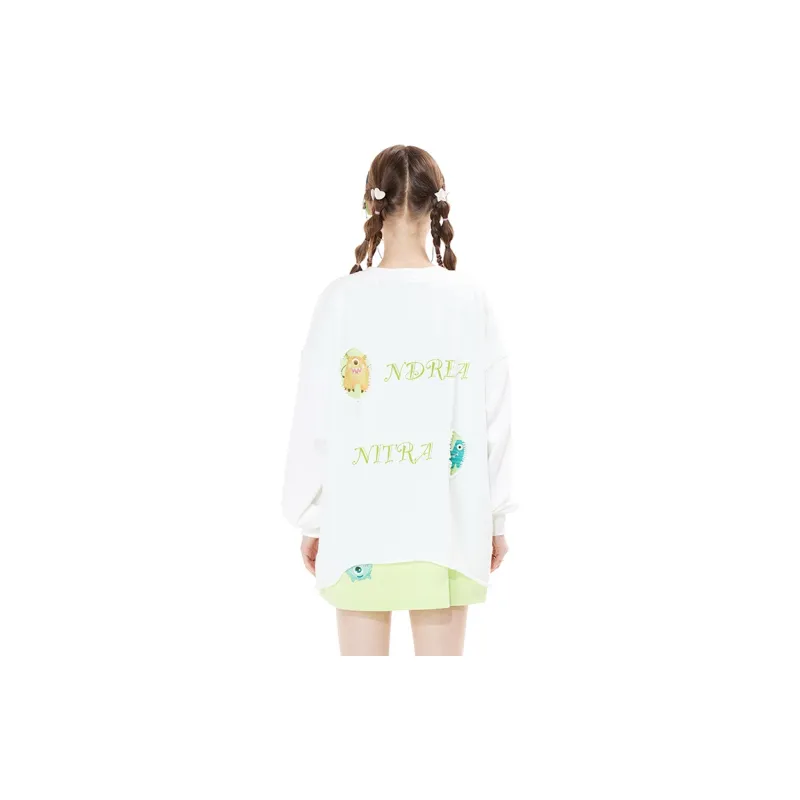 ANDREA MARTIN Sweatshirts Unisex White-5