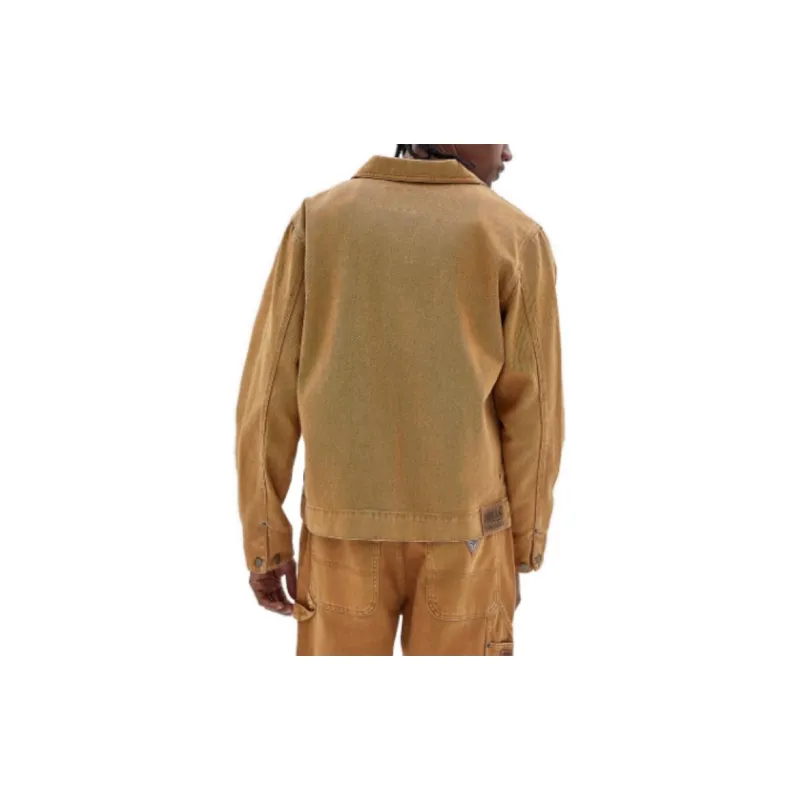 GUESS Jackets Men Beige Yellow-2