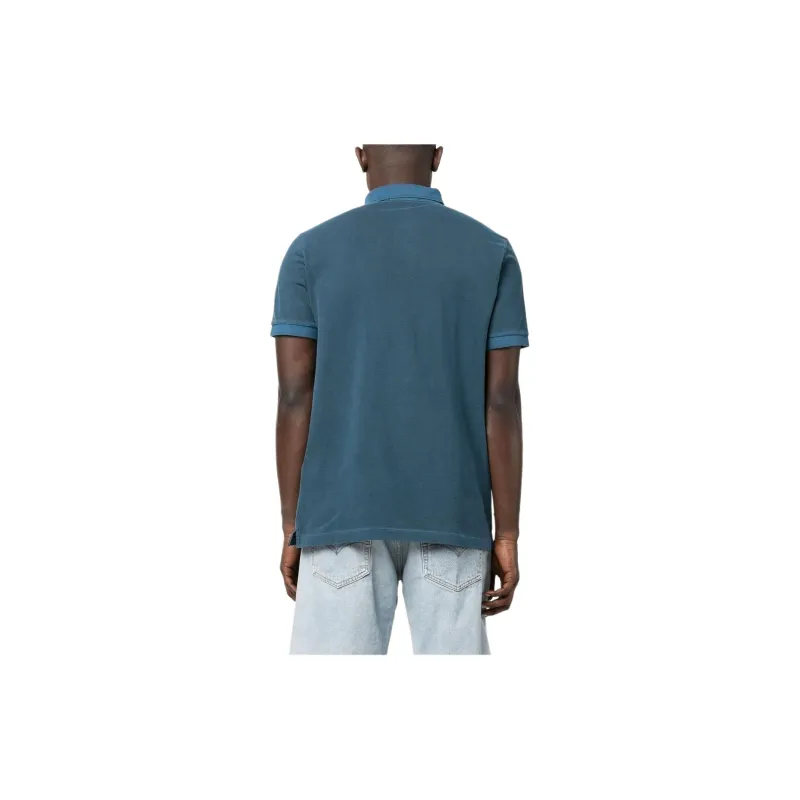 STONE ISLAND Compass motif Cotton Polo Shirt-3