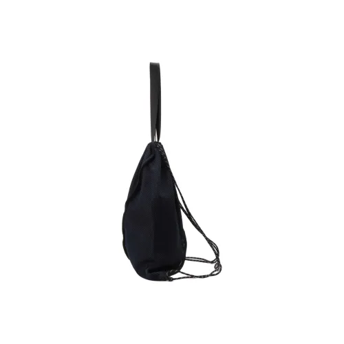 Yohji Yamamoto Polyester Backpack Unisex Navy Blue