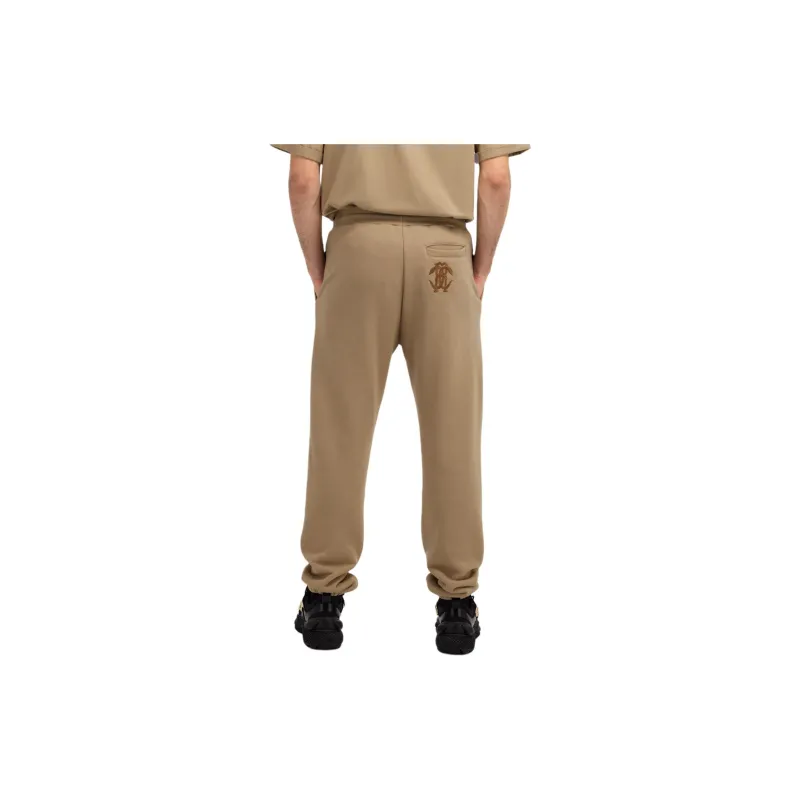 Roberto Cavalli SS24 Knitted Sports Pants Men's Beige-3