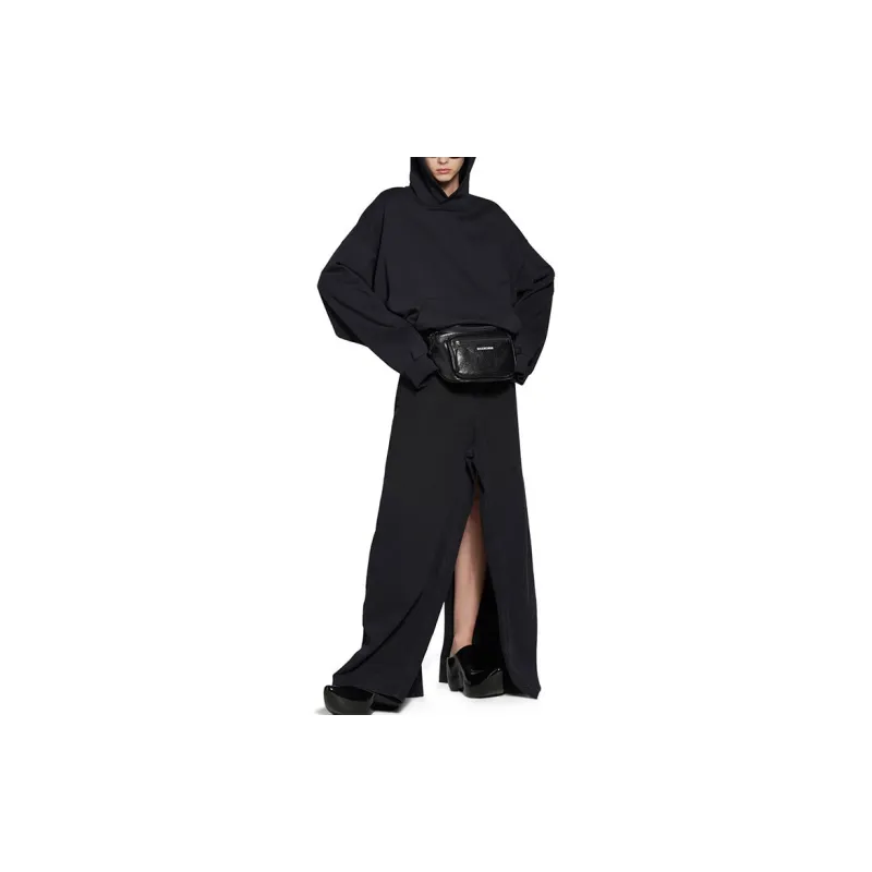 Balenciaga Vintage-Effect Loose-Fit Hoodie-2