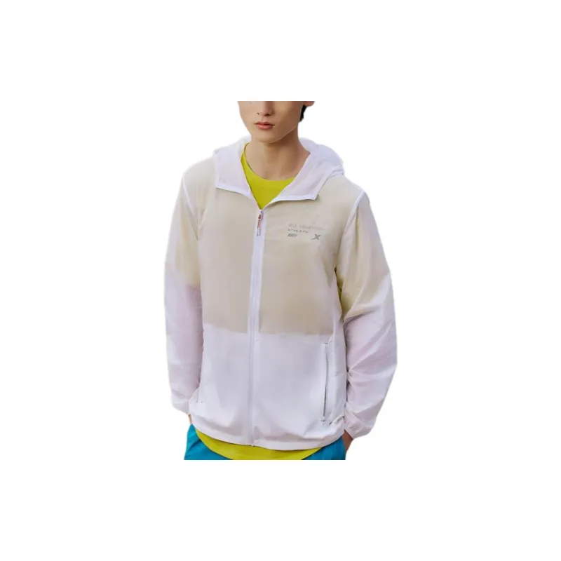 XTEP UV Protection Sun Protection Clothing Men's Pearl White-2