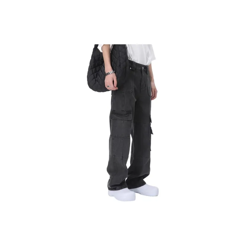 Voguo Relay Jeans Unisex Black Gray-4