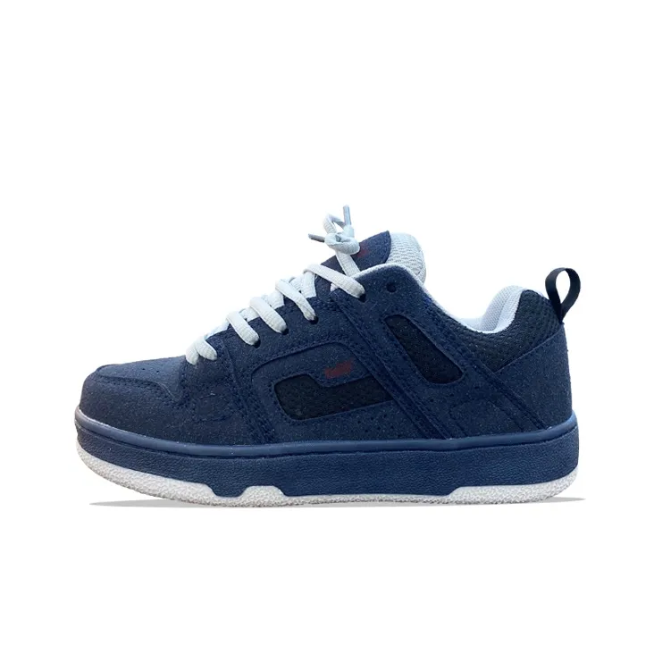 XLAIII Anti Slip Wear Resistant Low Top Skateboard Shoes Unisex Blue-0