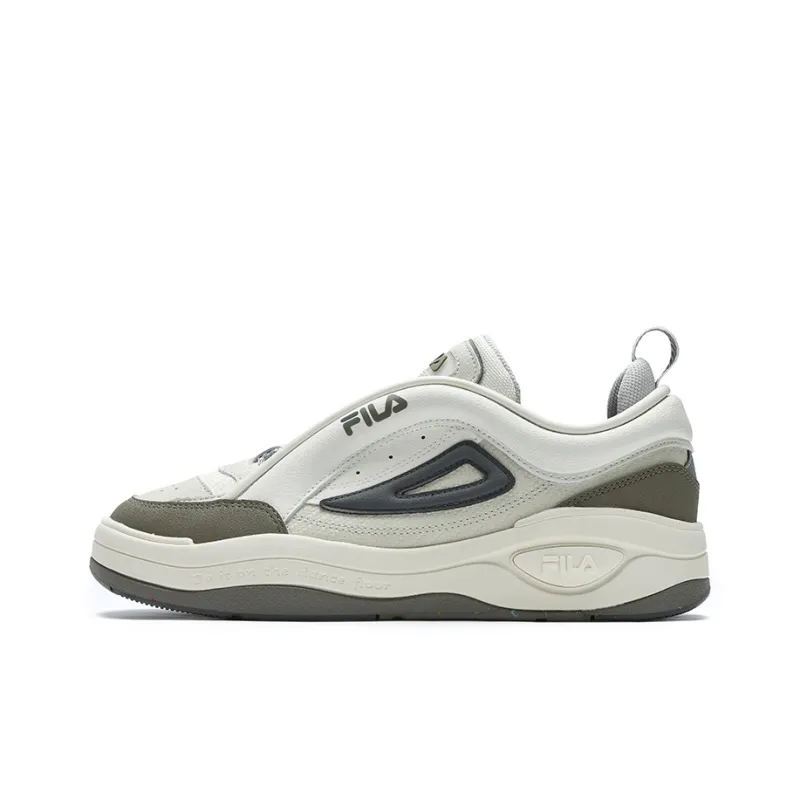 FILA MIX 2 Slip Resistant Low Top Skateboard Shoes Men's White-0