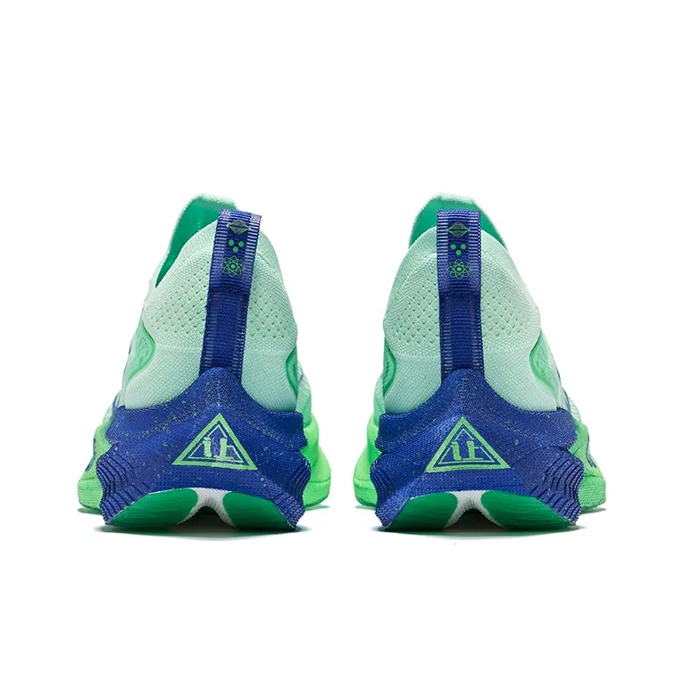 Erke Zhijing 2.0 Cushioning Breathable Rebound Low-Top Running Shoes Women's Fluorescent Color Scheme-3