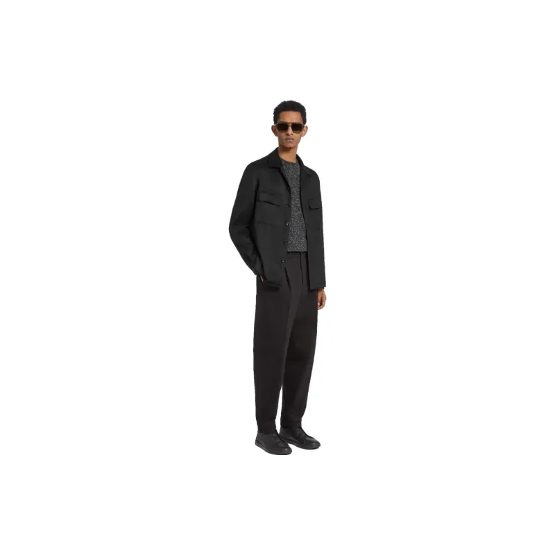 Ermenegildo Zegna Oasi Buttoned Straight Hem Shirt-4