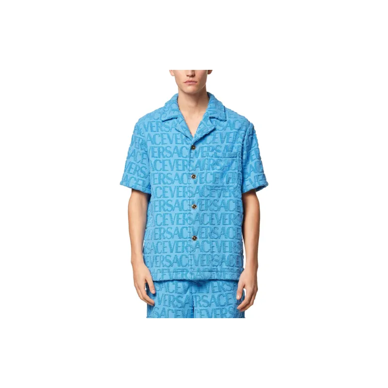 VERSACE Shirts Men Light Blue-3