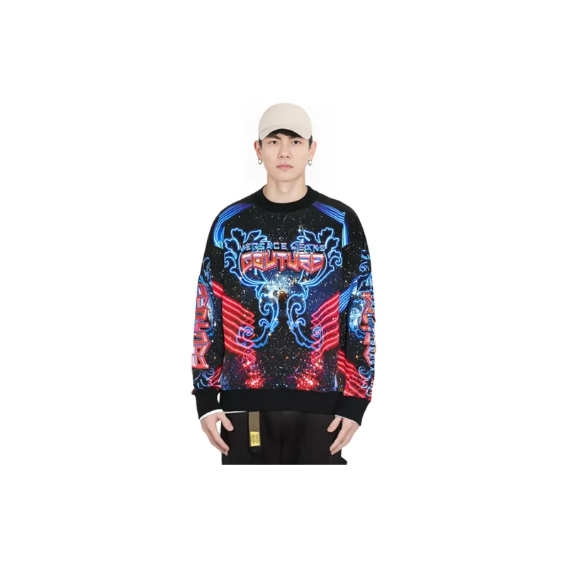 VERSACE JEANS COUTURE FW22 Sweatshirt Men's Black-5