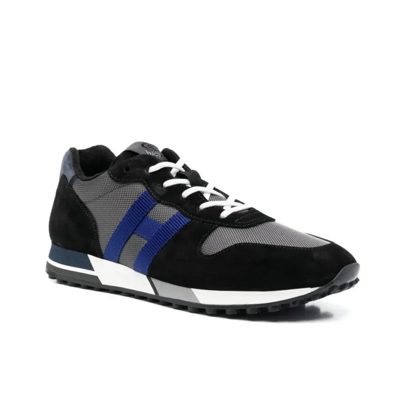 HOGAN Panelled Lace Up Sneakers-4