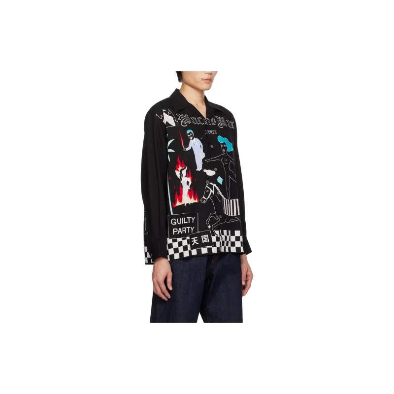 WACKO MARIA Shirts Men Black-3