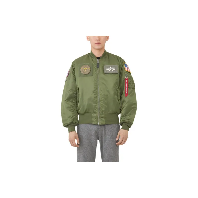 Alpha Industries Jackets Men Green-2