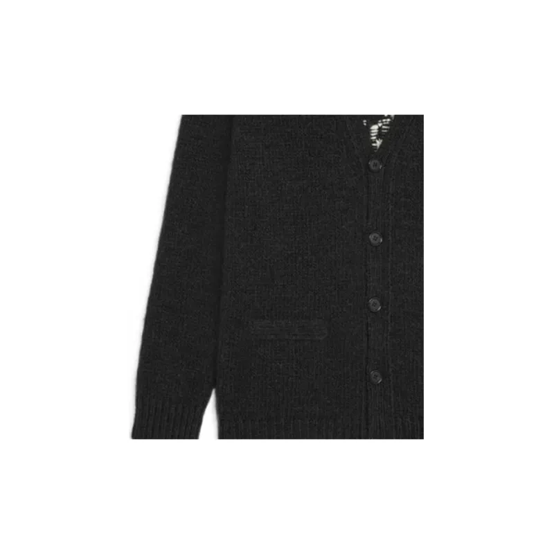 CELINE FW23 Knitted Fabric Cardigan Men's Black-2