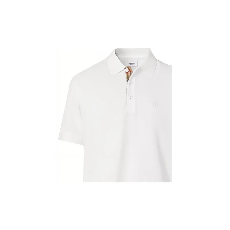Burberry Monogram Motif Piqué Polo Shirt-4