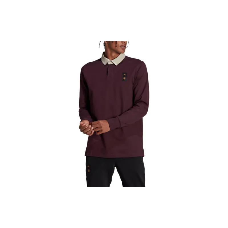 Adidas Polo Shirt Men's Dark Reddish Purple-1